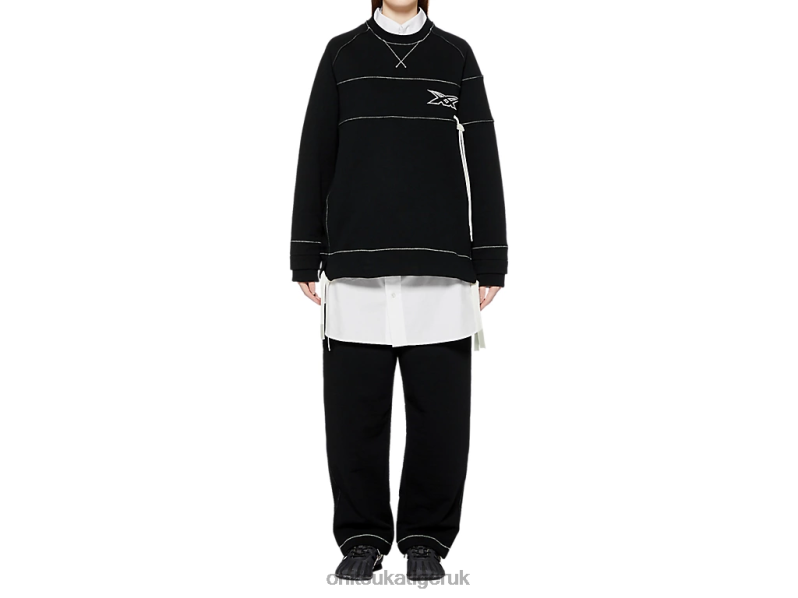 Unisex LS TOP XTBPR405 Clothing Onitsuka Tiger Black