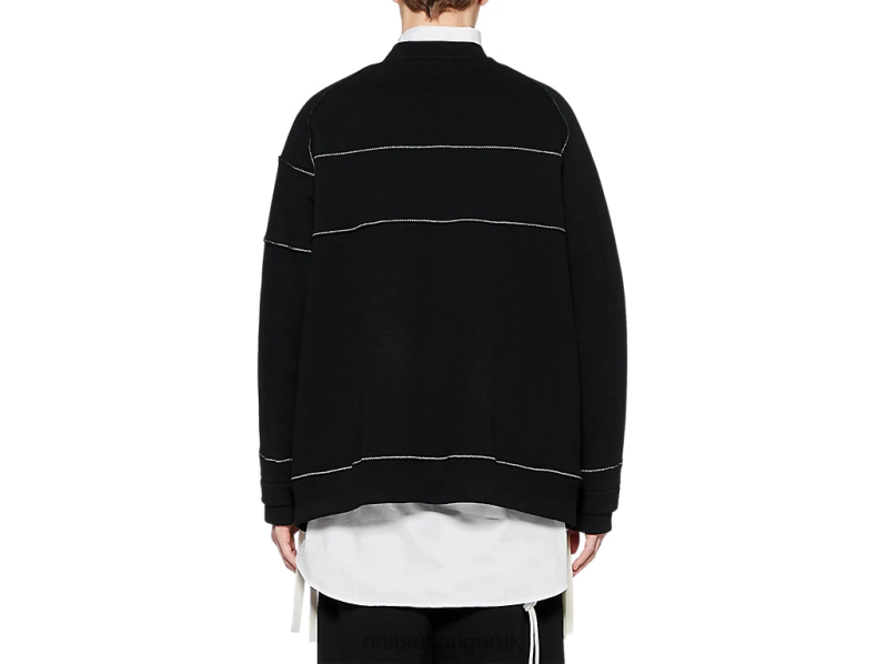 Unisex LS TOP XTBPR405 Clothing Onitsuka Tiger Black