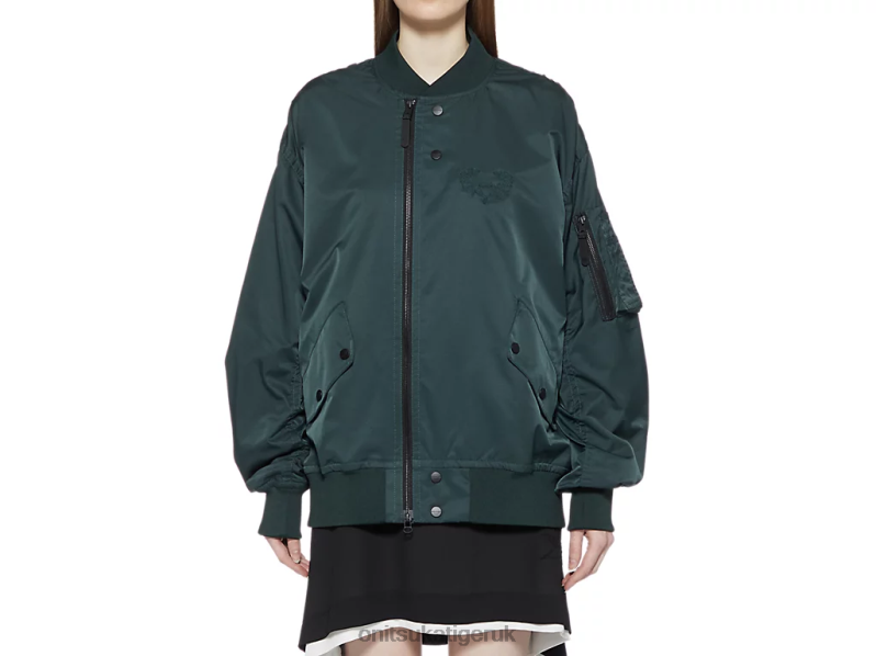 Unisex P BOMBER JACKET XTBPR408 Clothing Onitsuka Tiger Khaki
