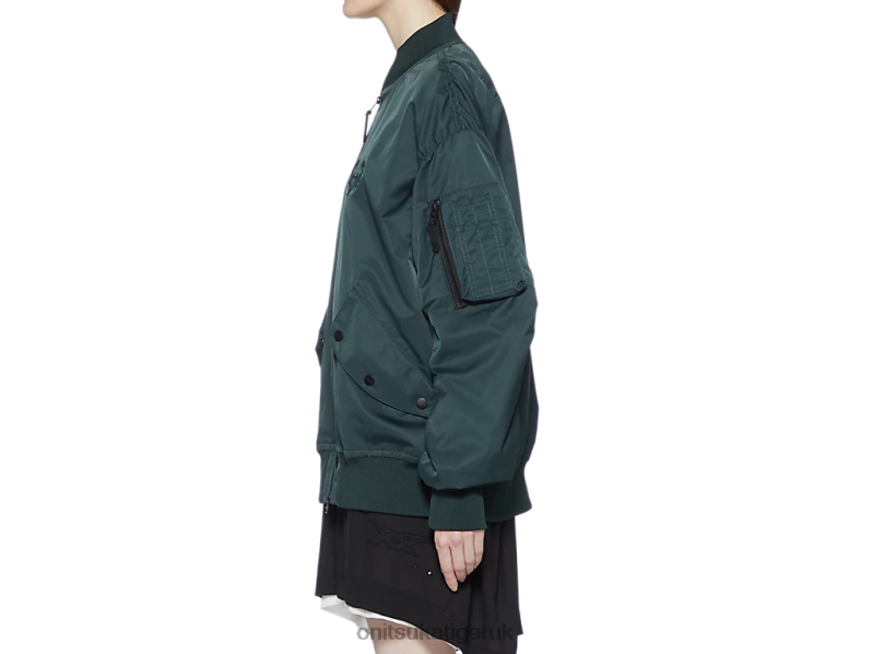Unisex P BOMBER JACKET XTBPR408 Clothing Onitsuka Tiger Khaki
