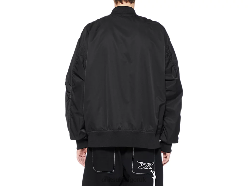 Unisex P BOMBER JACKET XTBPR415 Clothing Onitsuka Tiger Black