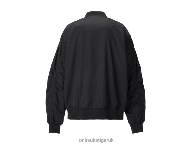 Unisex P BOMBER JACKET XTBPR415 Clothing Onitsuka Tiger Black
