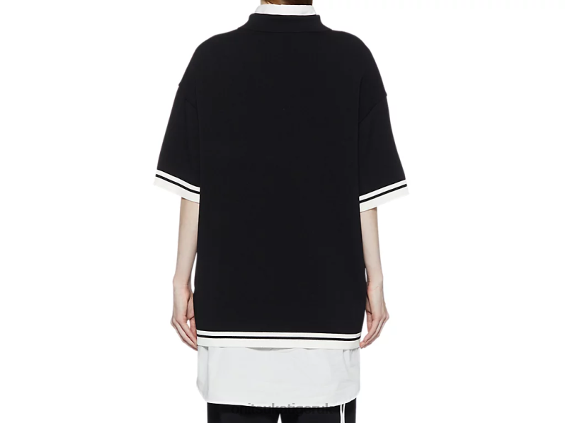 Unisex SS TOP XTBPR410 Clothing Onitsuka Tiger Black