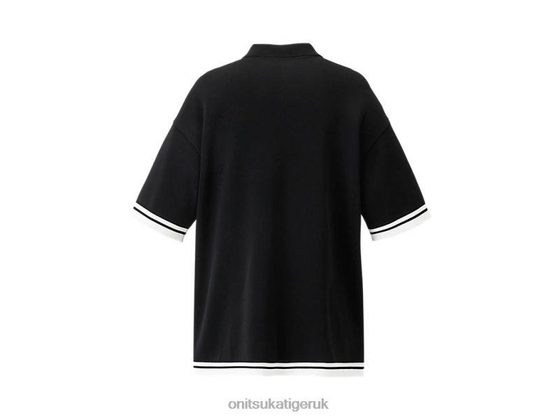 Unisex SS TOP XTBPR410 Clothing Onitsuka Tiger Black