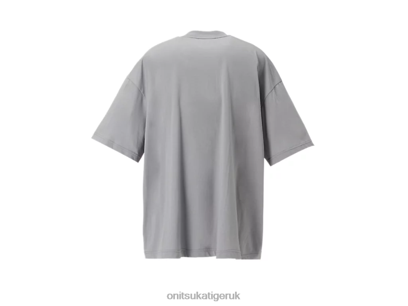 Unisex SS TOP XTBPR411 Clothing Onitsuka Tiger Light Blue/Grey