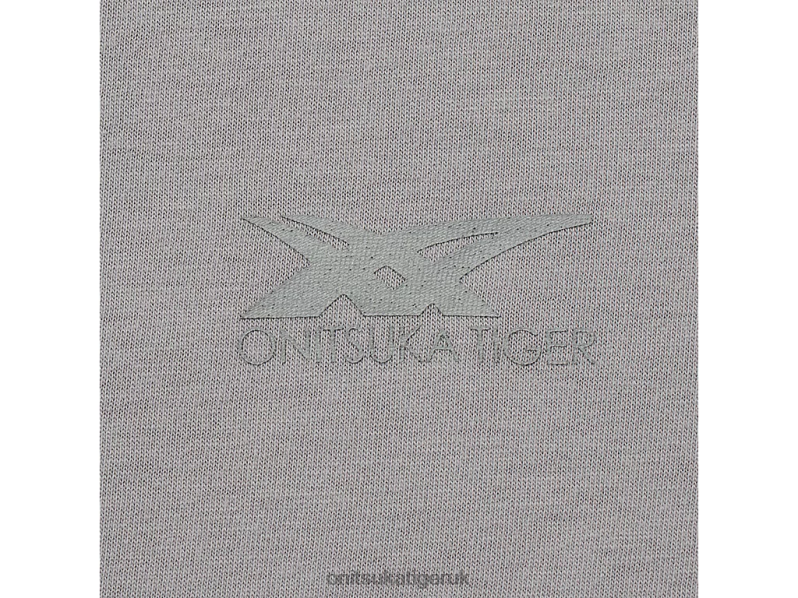Unisex SS TOP XTBPR411 Clothing Onitsuka Tiger Light Blue/Grey