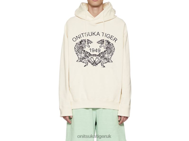Unisex SWEAT HOODIE XTBPR398 Clothing Onitsuka Tiger White