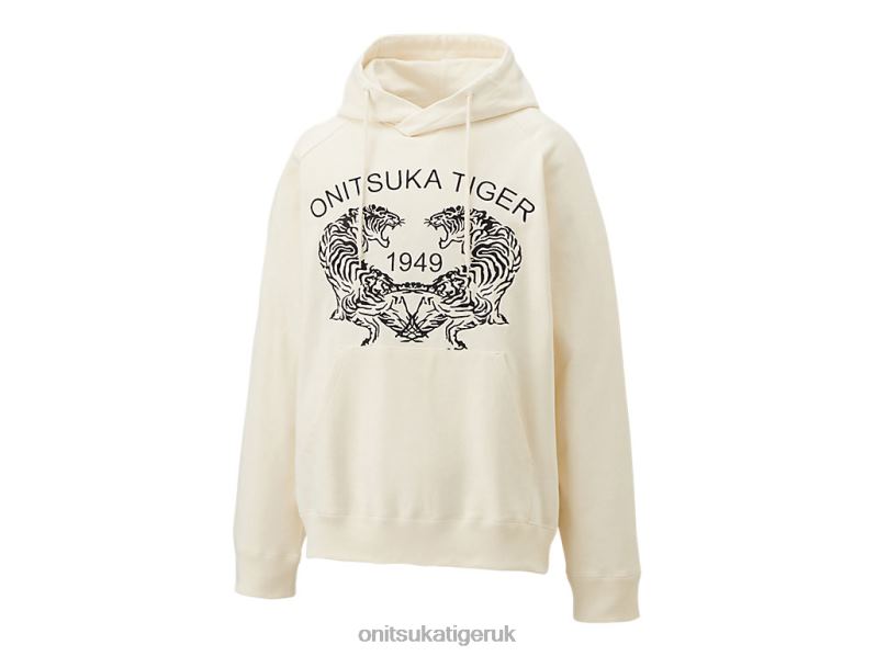 Unisex SWEAT HOODIE XTBPR398 Clothing Onitsuka Tiger White
