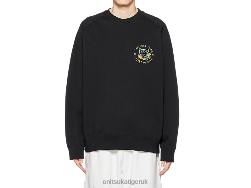 Unisex SWEAT TOP XTBPR394 Clothing Onitsuka Tiger Black
