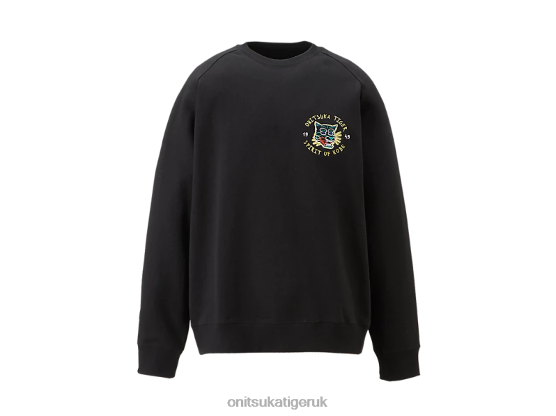 Unisex SWEAT TOP XTBPR394 Clothing Onitsuka Tiger Black