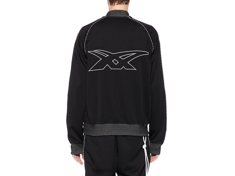 Unisex TRACK TOP XTBPR412 Clothing Onitsuka Tiger Black