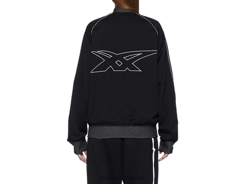 Unisex TRACK TOP XTBPR412 Clothing Onitsuka Tiger Black