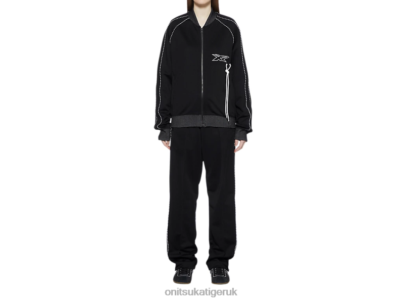 Unisex TRACK TOP XTBPR412 Clothing Onitsuka Tiger Black