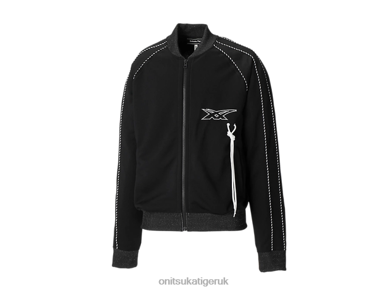 Unisex TRACK TOP XTBPR412 Clothing Onitsuka Tiger Black