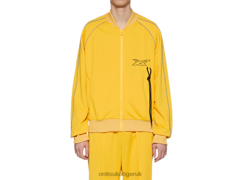 Unisex TRACK TOP XTBPR418 Clothing Onitsuka Tiger Yellow