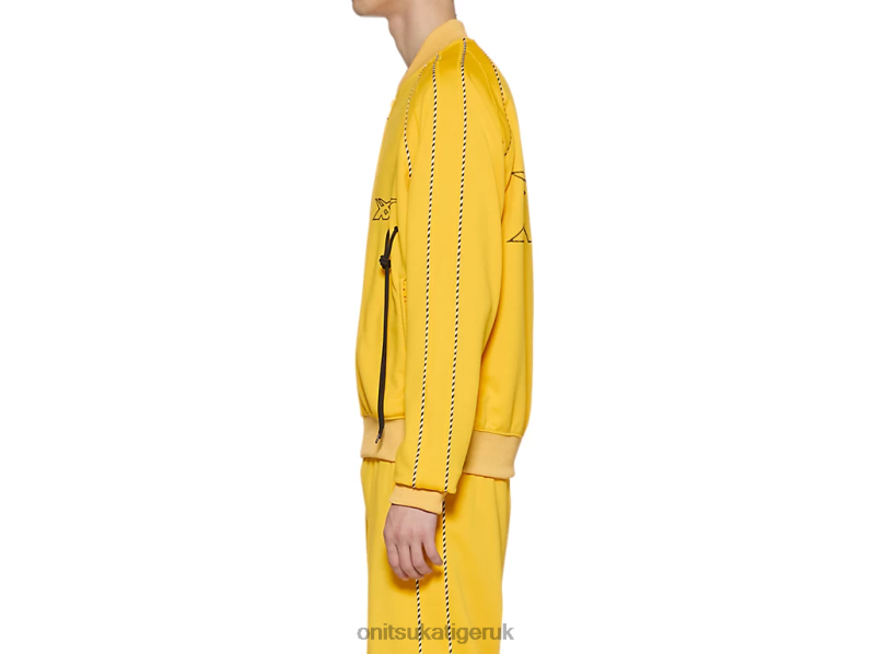 Unisex TRACK TOP XTBPR418 Clothing Onitsuka Tiger Yellow
