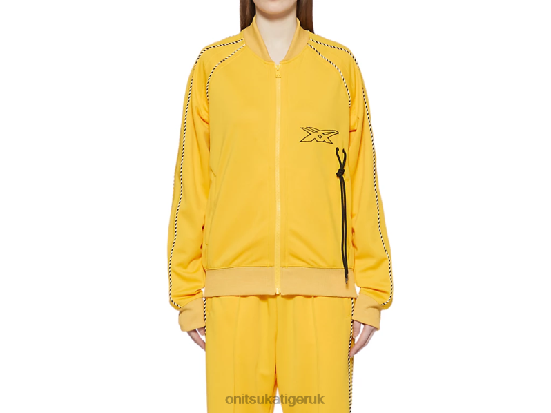 Unisex TRACK TOP XTBPR418 Clothing Onitsuka Tiger Yellow