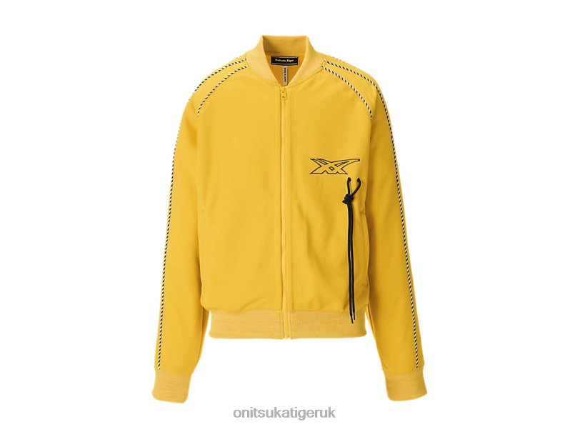 Unisex TRACK TOP XTBPR418 Clothing Onitsuka Tiger Yellow