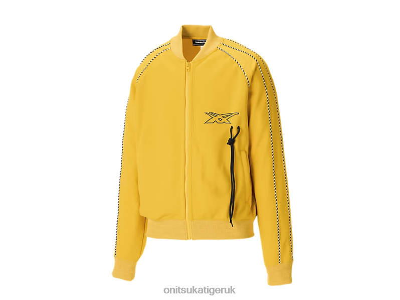 Unisex TRACK TOP XTBPR418 Clothing Onitsuka Tiger Yellow
