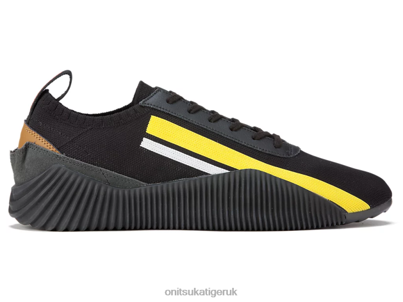 Unisex ACROMOUNT KNIT XTBPR246 Shoes Onitsuka Tiger Black/Vibrant Yellow