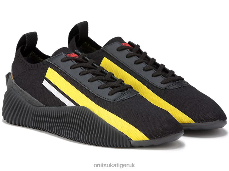 Unisex ACROMOUNT KNIT XTBPR246 Shoes Onitsuka Tiger Black/Vibrant Yellow