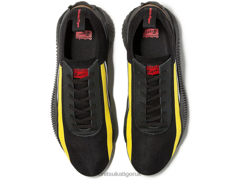 Unisex ACROMOUNT KNIT XTBPR246 Shoes Onitsuka Tiger Black/Vibrant Yellow