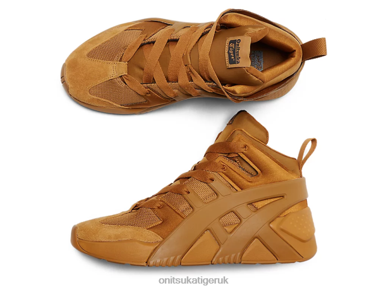 Unisex BIG LOGO TRAINER PUFFED XTBPR207 Shoes Onitsuka Tiger Tan Presidio