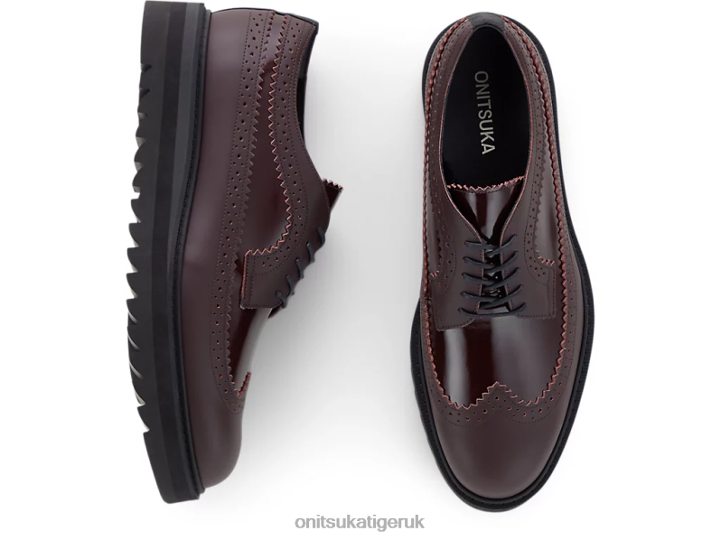 Unisex BROGUE XTBPR217 Shoes Onitsuka Tiger Burgundy