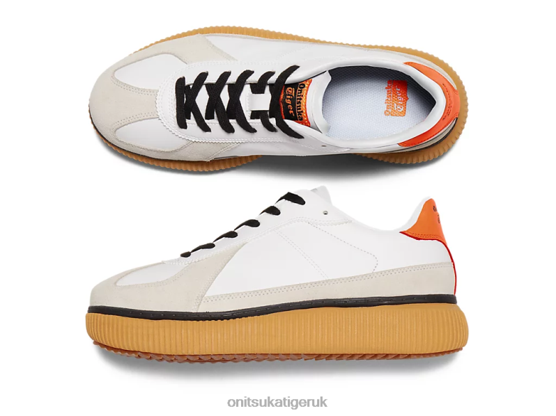 Unisex DELECITY XTBPR537 Shoes Onitsuka Tiger White/Habanero