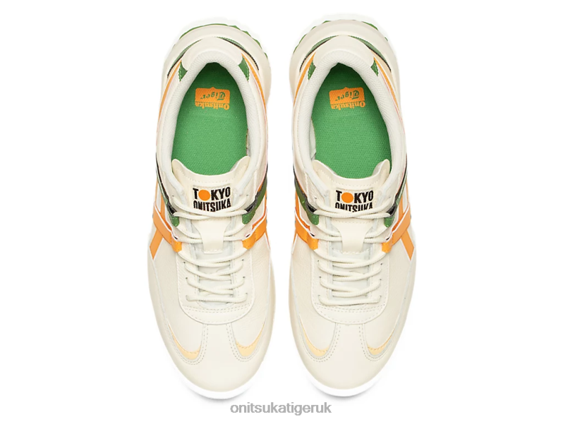 Unisex DELEGATION EX XTBPR105 Shoes Onitsuka Tiger Cream/Citrus
