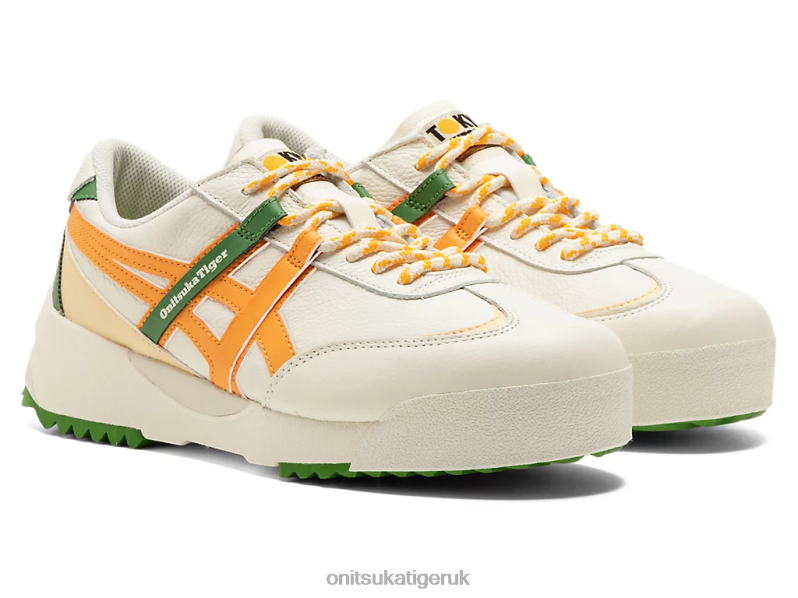 Unisex DELEGATION EX XTBPR105 Shoes Onitsuka Tiger Cream/Citrus