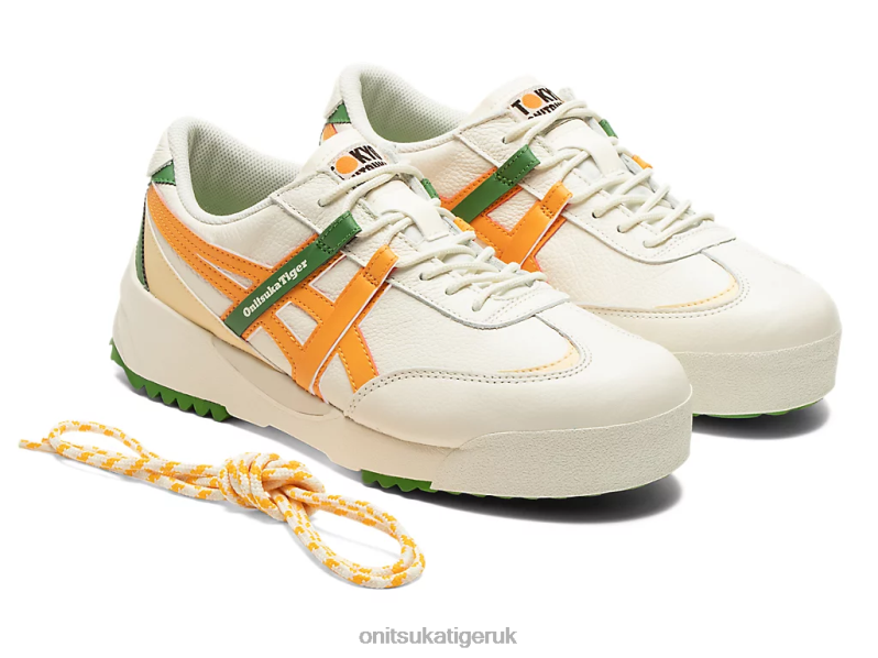 Unisex DELEGATION EX XTBPR105 Shoes Onitsuka Tiger Cream/Citrus