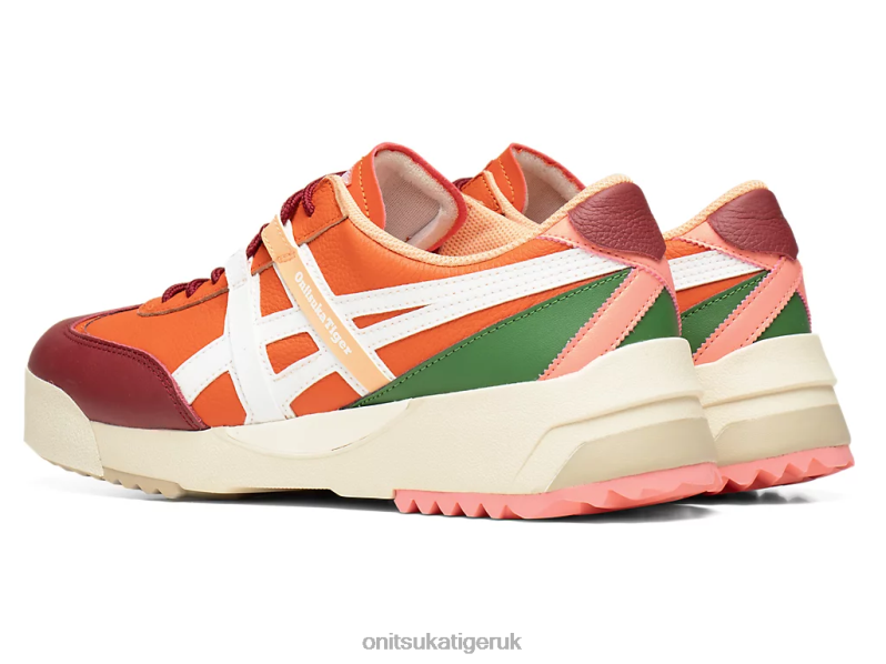 Unisex DELEGATION EX XTBPR107 Shoes Onitsuka Tiger Vermilion Tomato/White