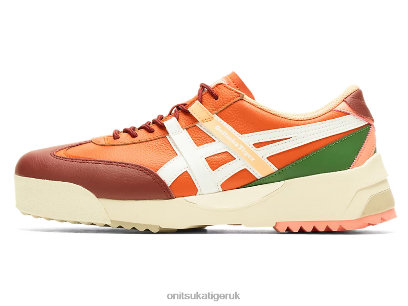 Unisex DELEGATION EX XTBPR107 Shoes Onitsuka Tiger Vermilion Tomato/White