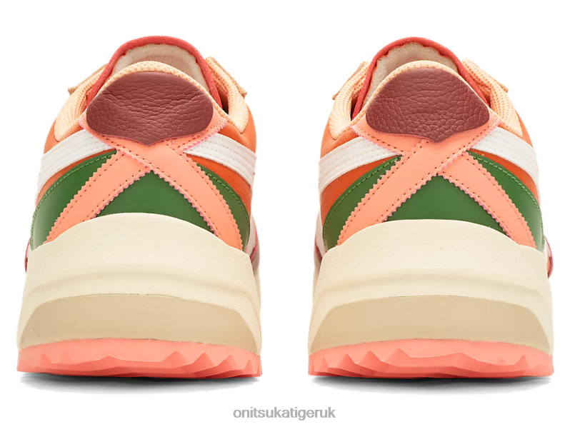 Unisex DELEGATION EX XTBPR107 Shoes Onitsuka Tiger Vermilion Tomato/White