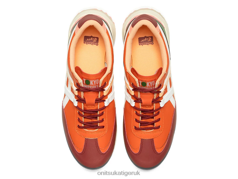 Unisex DELEGATION EX XTBPR107 Shoes Onitsuka Tiger Vermilion Tomato/White