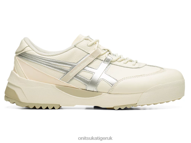 Unisex DELEGATION EX XTBPR112 Shoes Onitsuka Tiger Cream/Pure Silver
