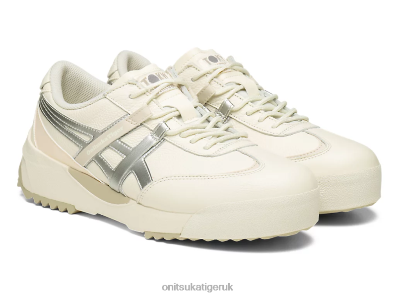 Unisex DELEGATION EX XTBPR112 Shoes Onitsuka Tiger Cream/Pure Silver
