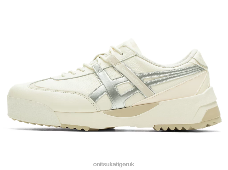 Unisex DELEGATION EX XTBPR112 Shoes Onitsuka Tiger Cream/Pure Silver
