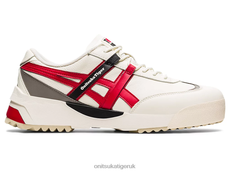 Unisex DELEGATION EX XTBPR265 Shoes Onitsuka Tiger Cream/Classic Red