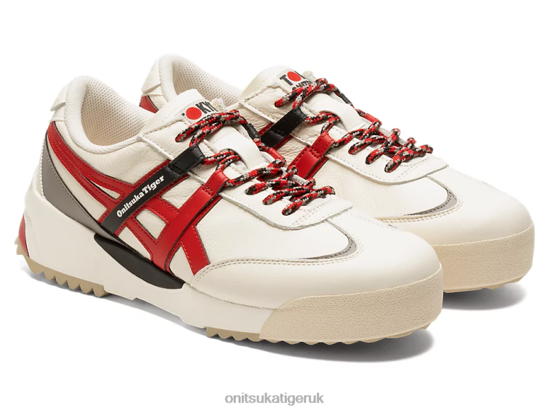 Unisex DELEGATION EX XTBPR265 Shoes Onitsuka Tiger Cream/Classic Red