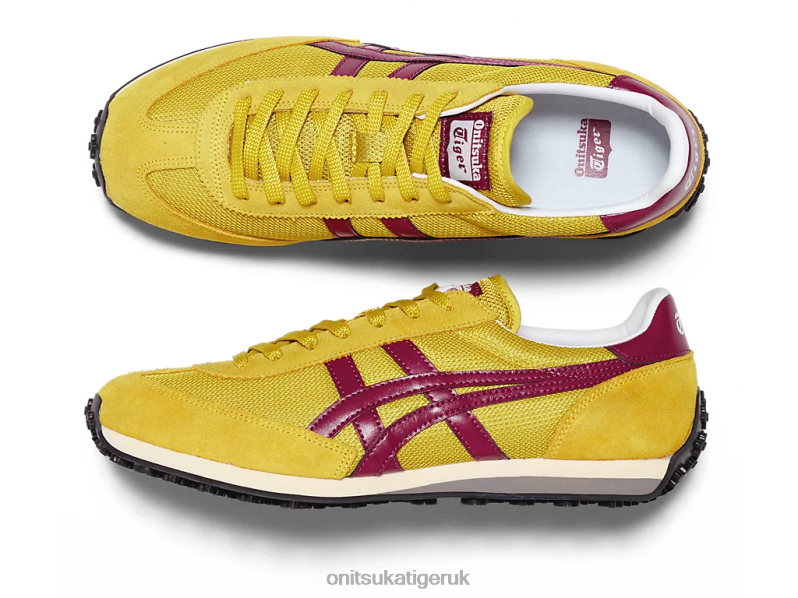 Unisex EDR 78 XTBPR52 Shoes Onitsuka Tiger Mustard/Dried Berry