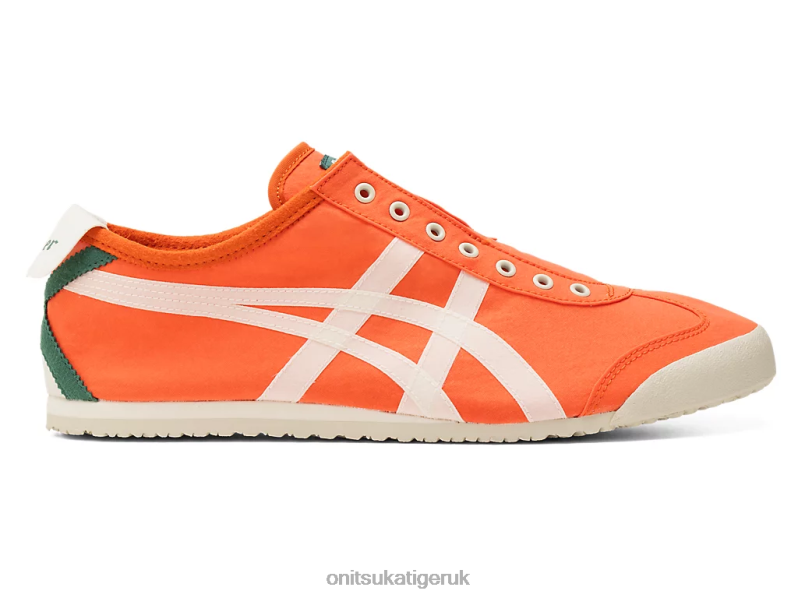 Unisex MEXICO 66 SLIP-ON XTBPR119 Shoes Onitsuka Tiger Vermilion Tomato/Cream