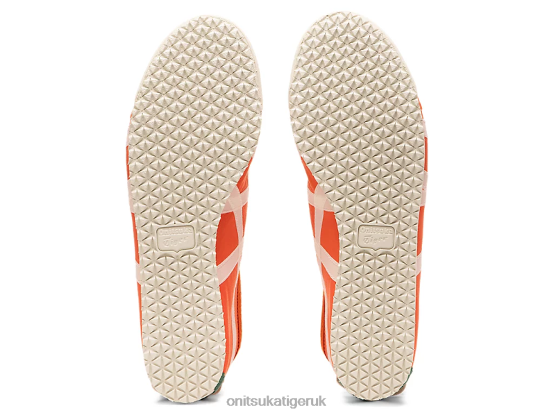 Unisex MEXICO 66 SLIP-ON XTBPR119 Shoes Onitsuka Tiger Vermilion Tomato/Cream