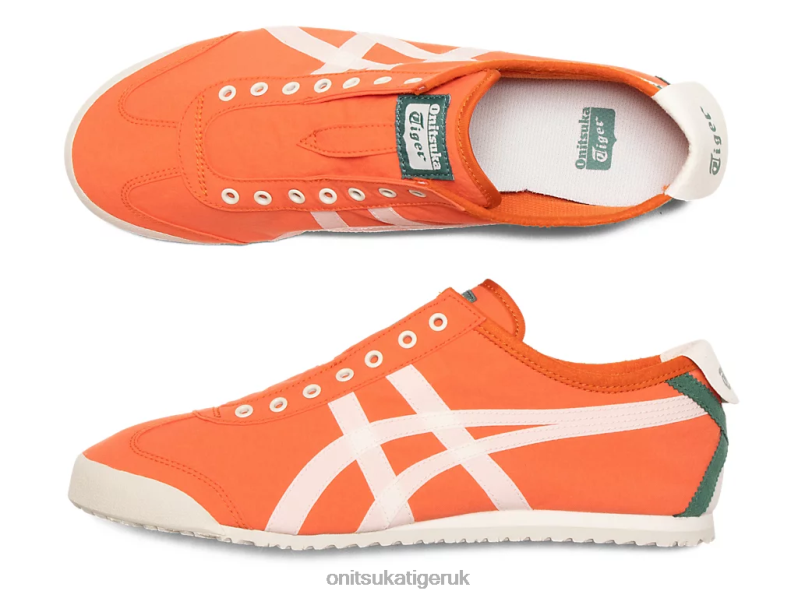 Unisex MEXICO 66 SLIP-ON XTBPR119 Shoes Onitsuka Tiger Vermilion Tomato/Cream