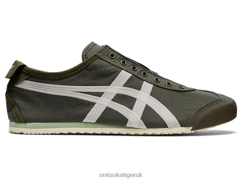 Unisex MEXICO 66 SLIP-ON XTBPR180 Shoes Onitsuka Tiger Mantle Green/Birch