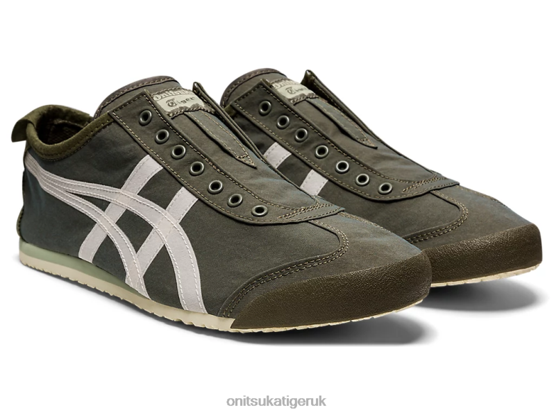 Unisex MEXICO 66 SLIP-ON XTBPR180 Shoes Onitsuka Tiger Mantle Green/Birch