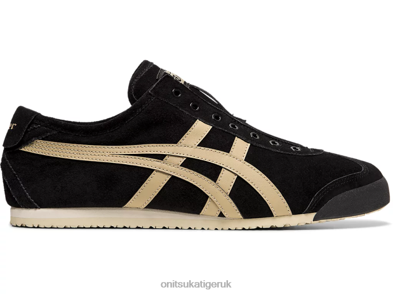 Unisex MEXICO 66 SLIP-ON XTBPR348 Shoes Onitsuka Tiger Black/Wood Crepe