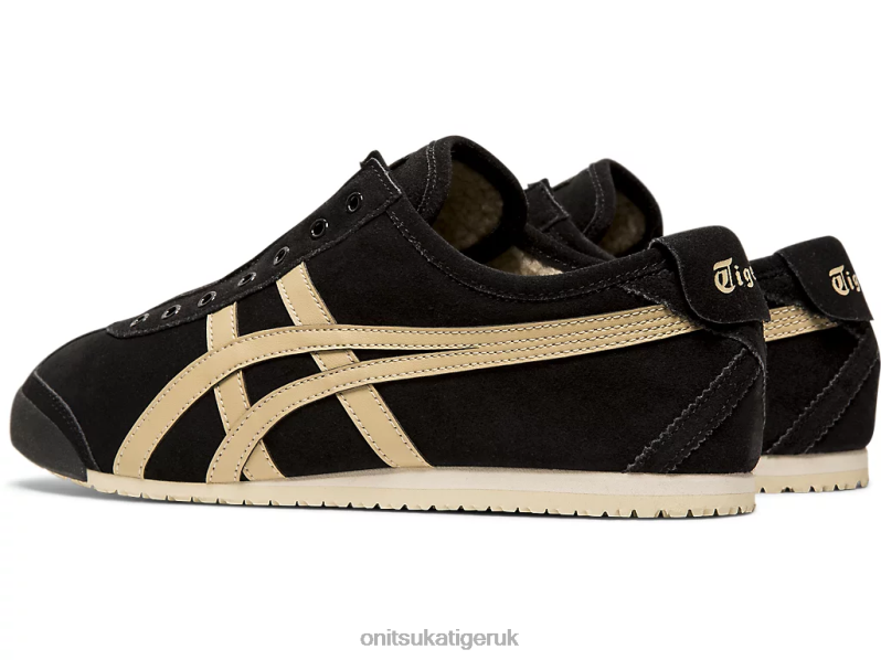 Unisex MEXICO 66 SLIP-ON XTBPR348 Shoes Onitsuka Tiger Black/Wood Crepe