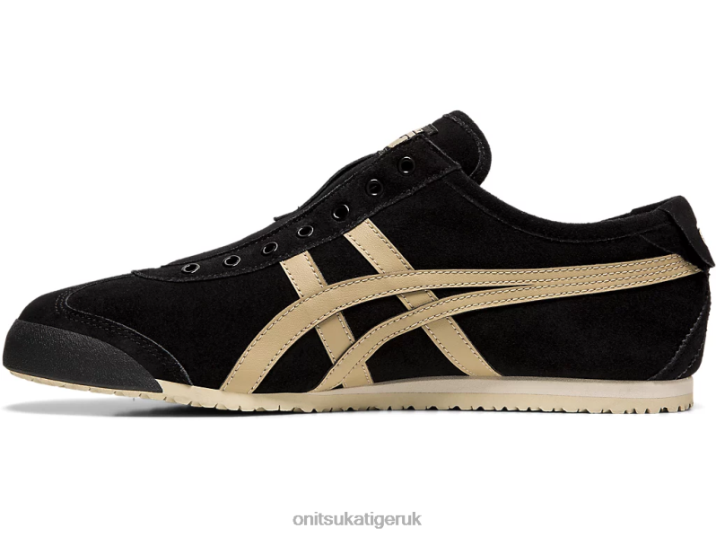 Unisex MEXICO 66 SLIP-ON XTBPR348 Shoes Onitsuka Tiger Black/Wood Crepe